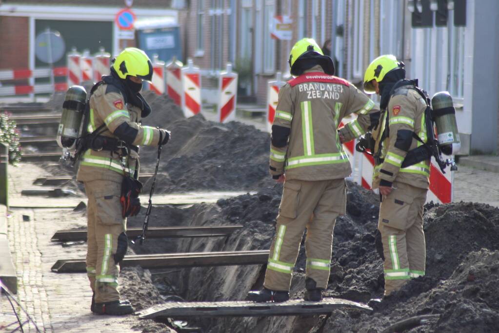 Gaslekkage ontstaan bij graafwerkzaamheden