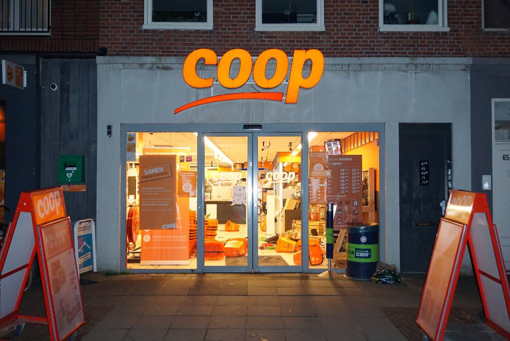 Meerdere verdachten aangehouden na overval Coop-supermarkt