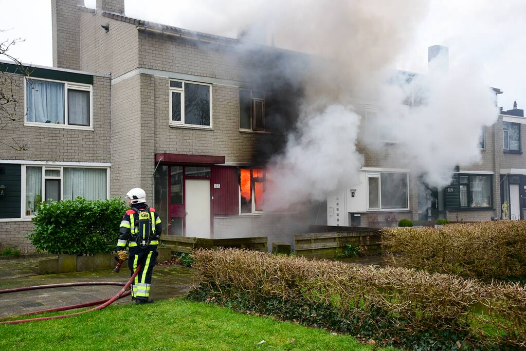 Woning verwoest door uitslaande brand