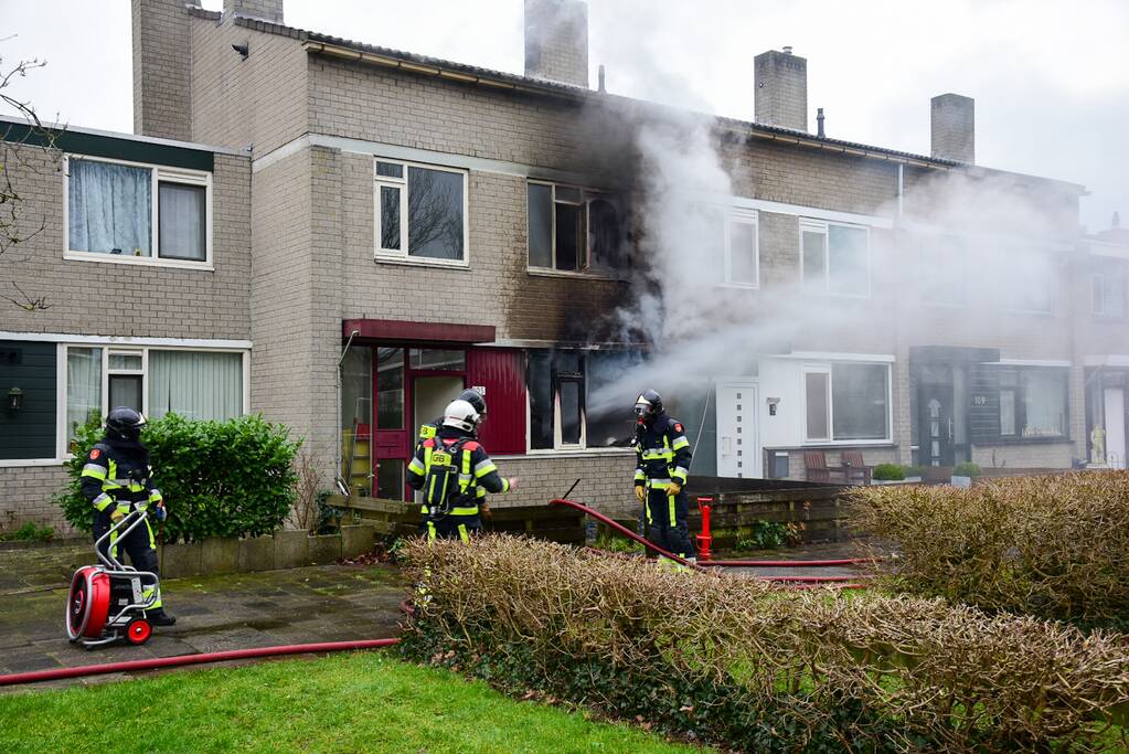 Woning verwoest door uitslaande brand