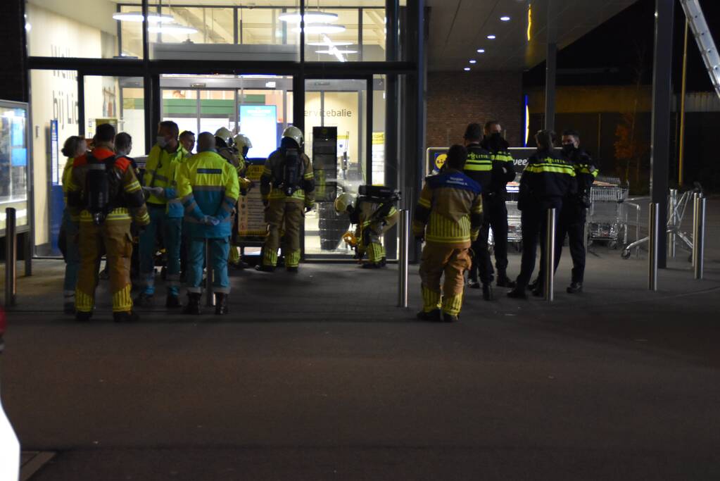 Vreemde lucht in Lidl-supermarkt