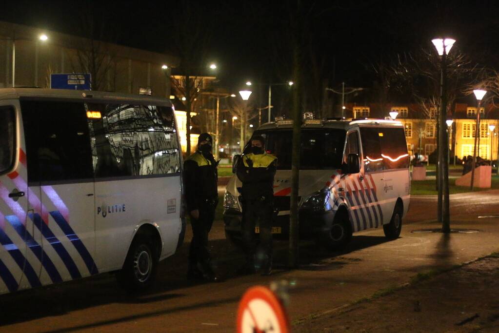 Demonstratie tegen avondklok in centrum