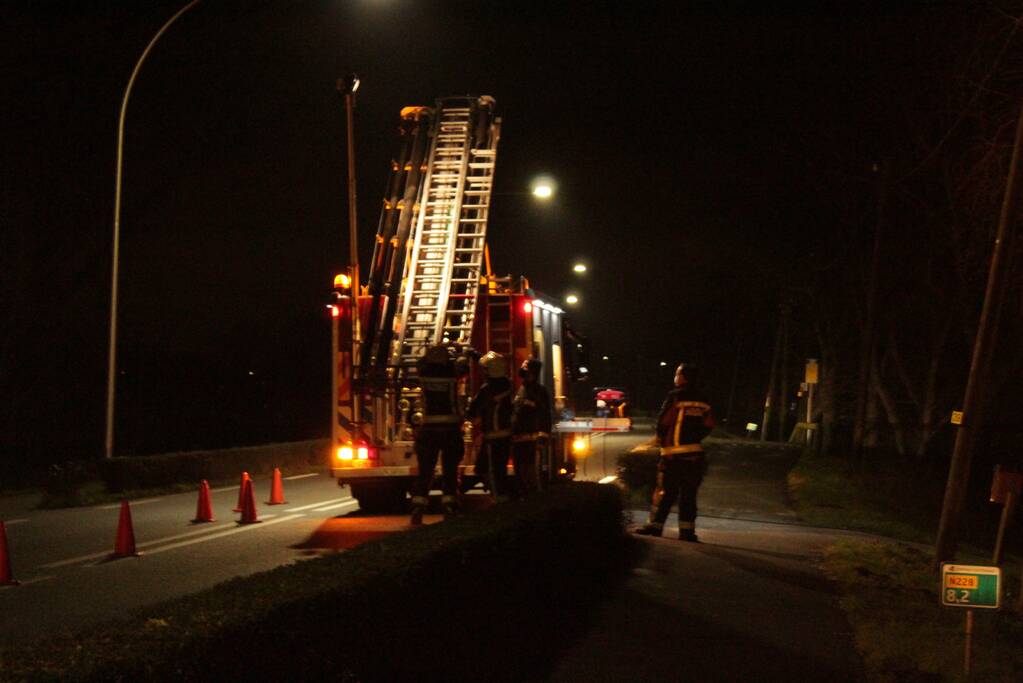 Veel rook bij brand in woning