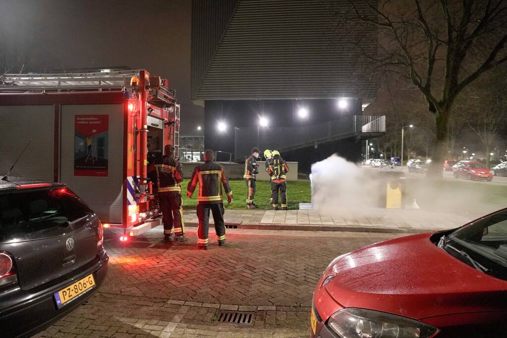 Brand in ondergrondse container