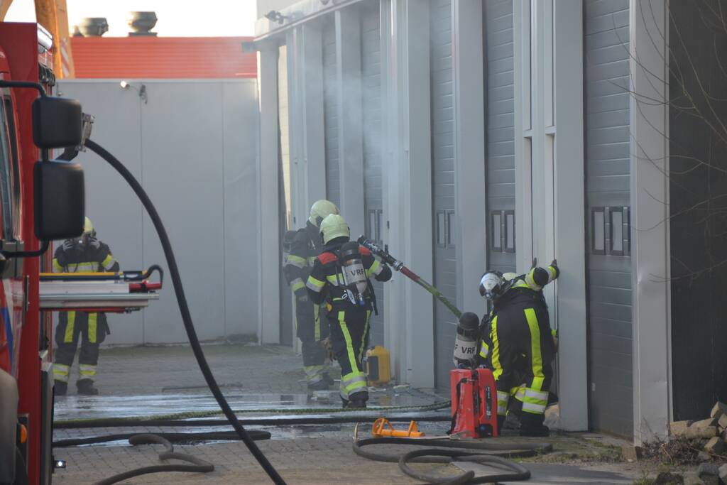 Brand in pand bedrijventerrein De Hemerik