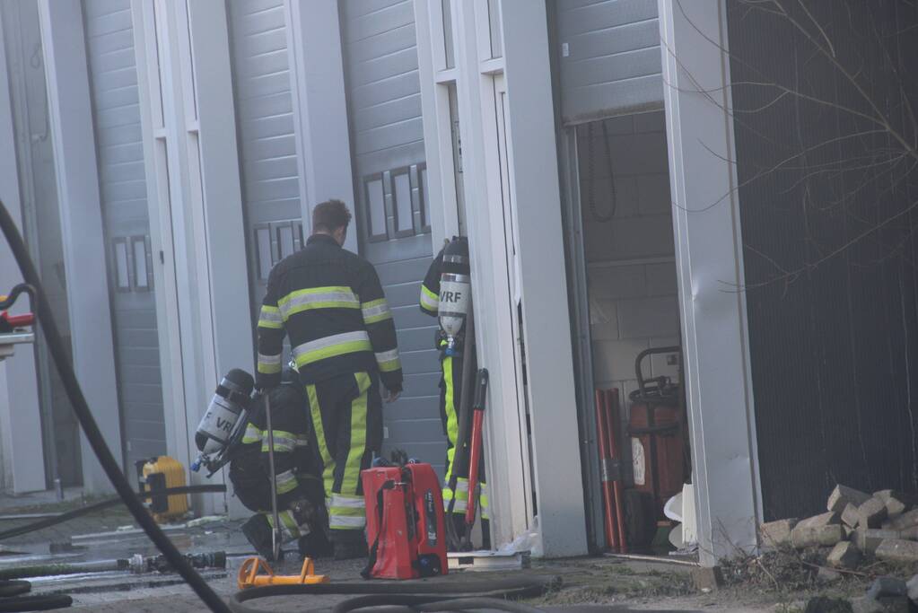 Brand in pand bedrijventerrein De Hemerik