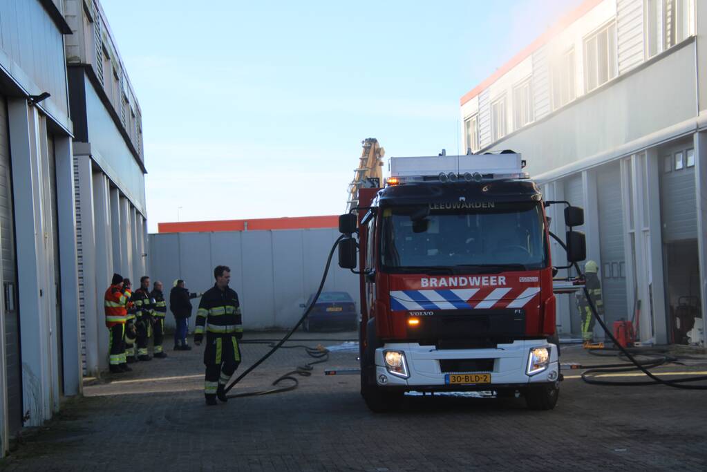 Brand in pand bedrijventerrein De Hemerik