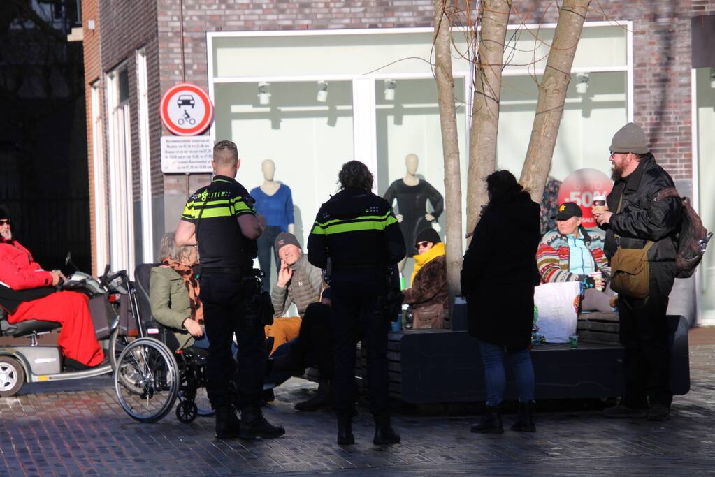 Politie maakt einde aan demonstratie