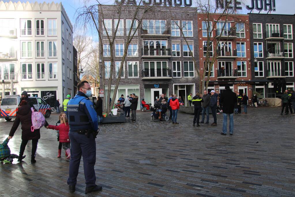 Politie maakt einde aan demonstratie