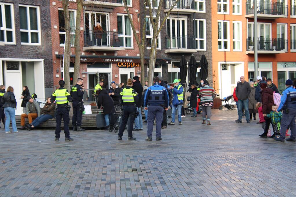 Politie maakt einde aan demonstratie