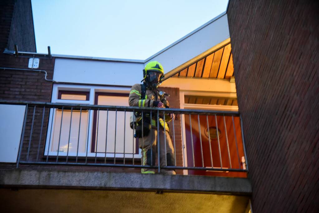 Woningen ontruimd door brand in kelderbox