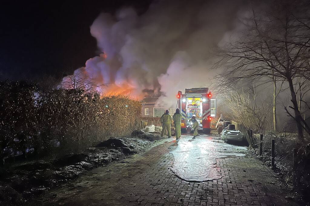 Grote brand in loods Van den Elsen Houtbouw