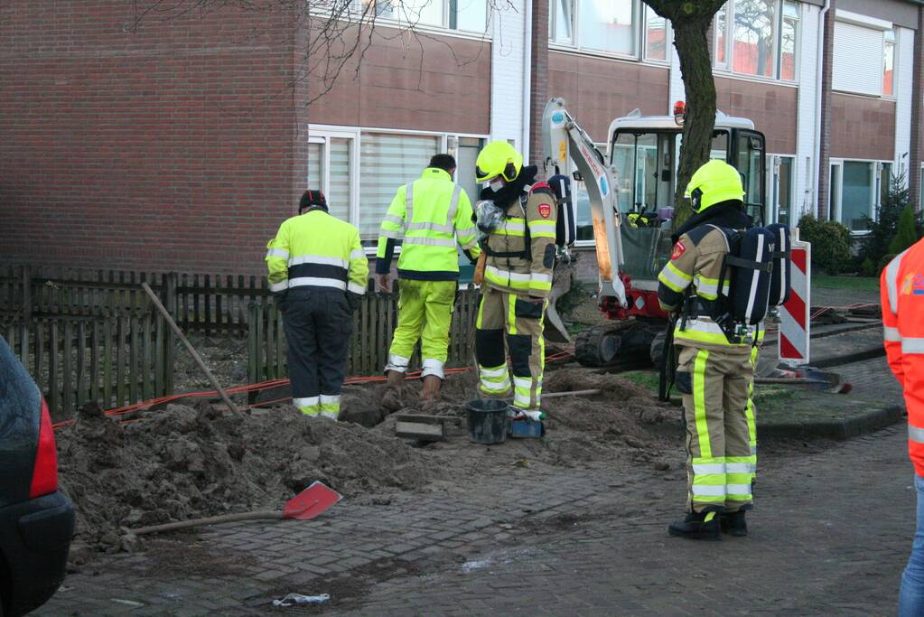 Wederom gasleiding geraakt bij aanleg van glasvezel