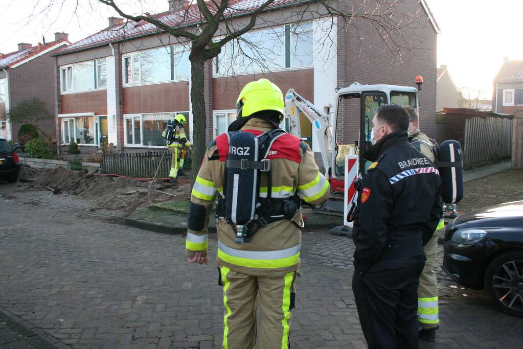 Wederom gasleiding geraakt bij aanleg van glasvezel