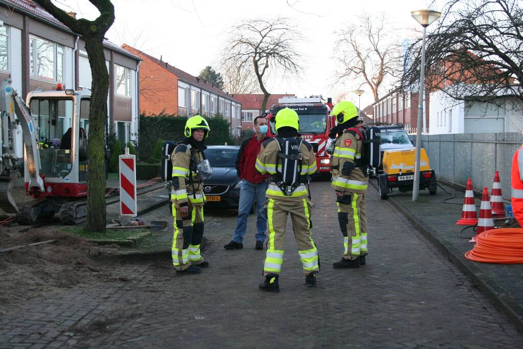 Wederom gasleiding geraakt bij aanleg van glasvezel