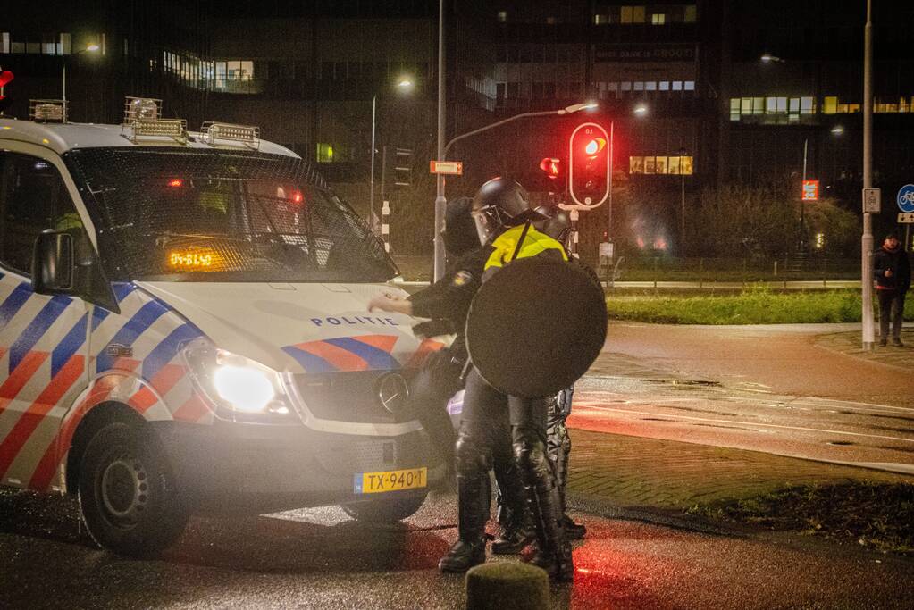 Branden gesticht bij ongeregeldheden