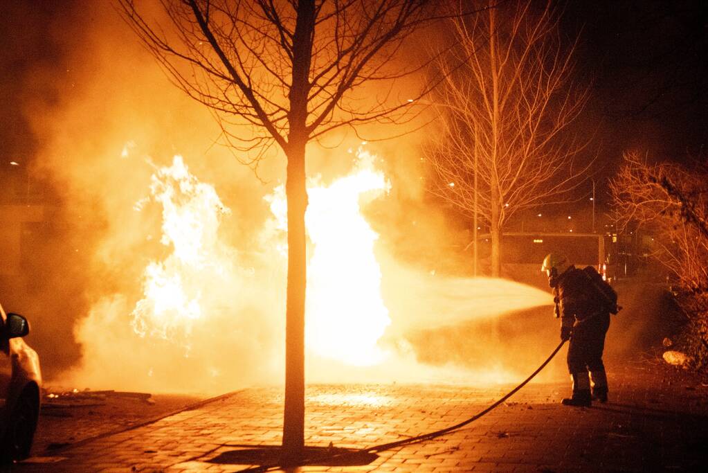 Branden gesticht bij ongeregeldheden