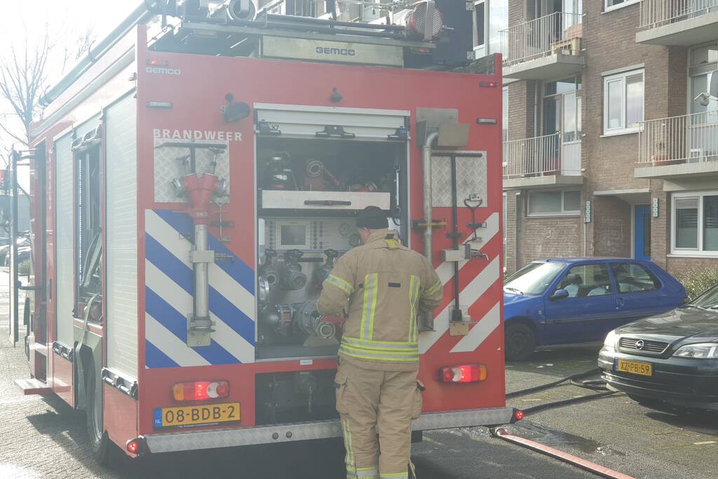 Brand in keuken snel geblust