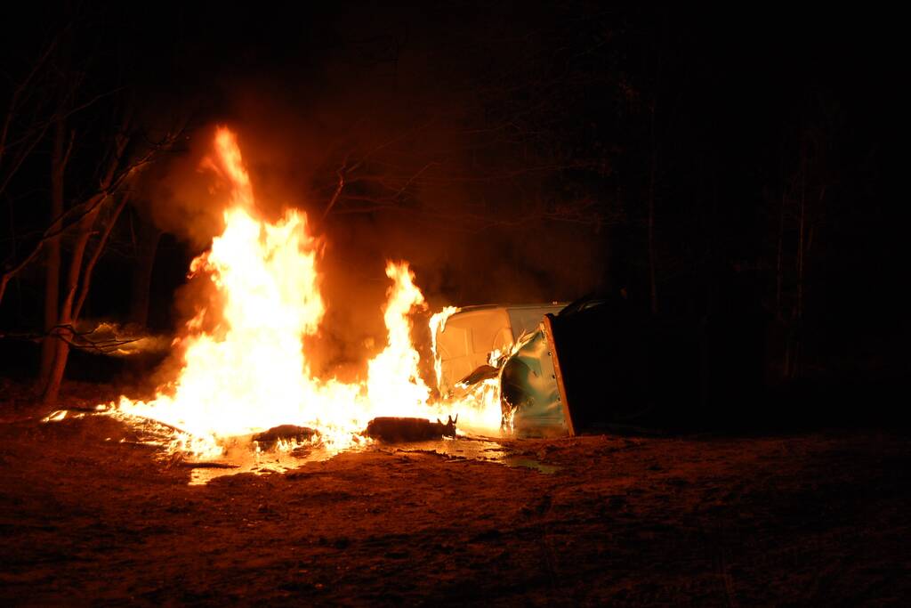 Meerdere dixies door brand verwoest