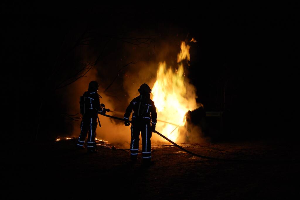 Meerdere dixies door brand verwoest