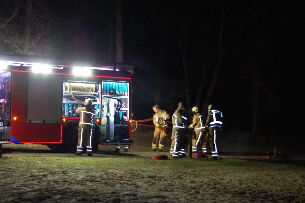 Meerdere dixies door brand verwoest