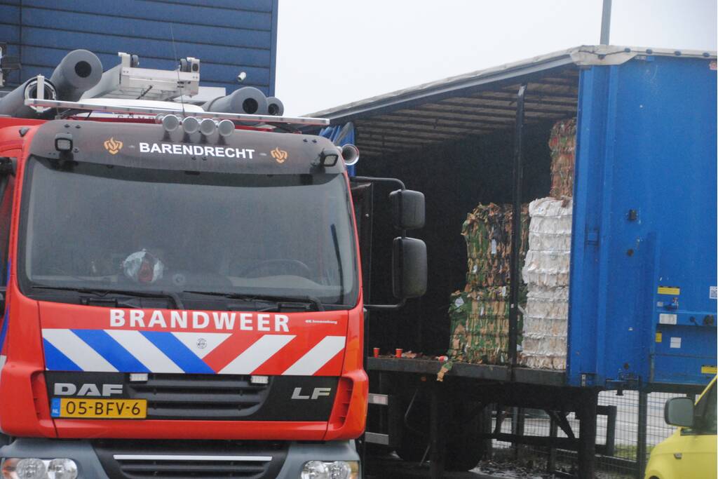 Brand in stroomkast van recycling bedrijf