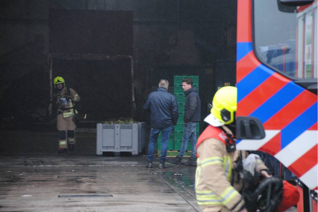 Brand in stroomkast van recycling bedrijf