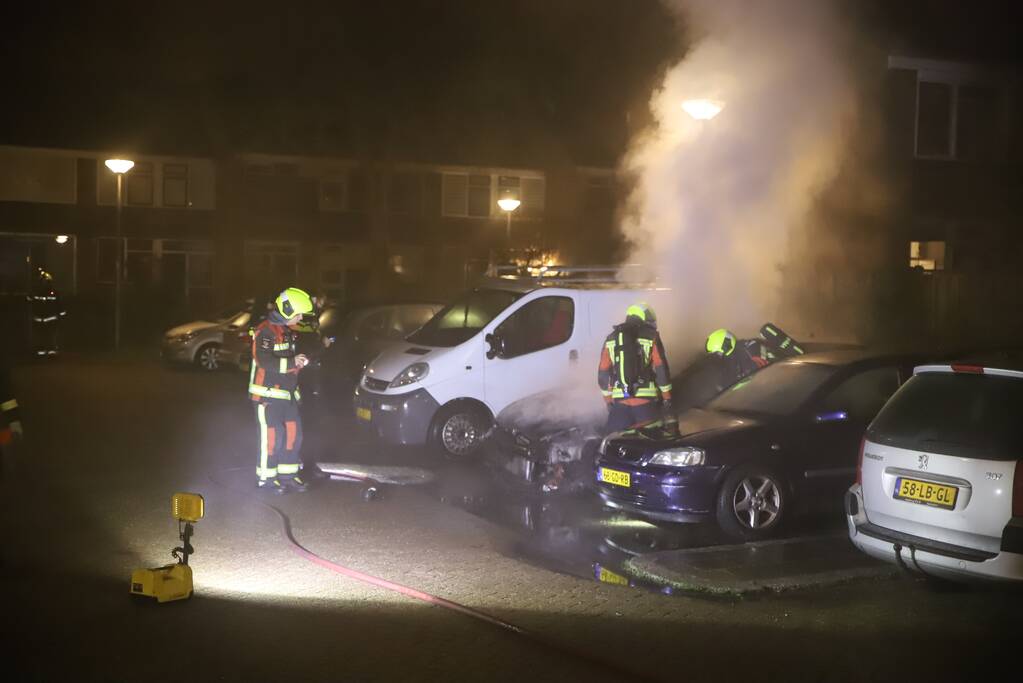 Volkswagen Golf gaat in vlammen op