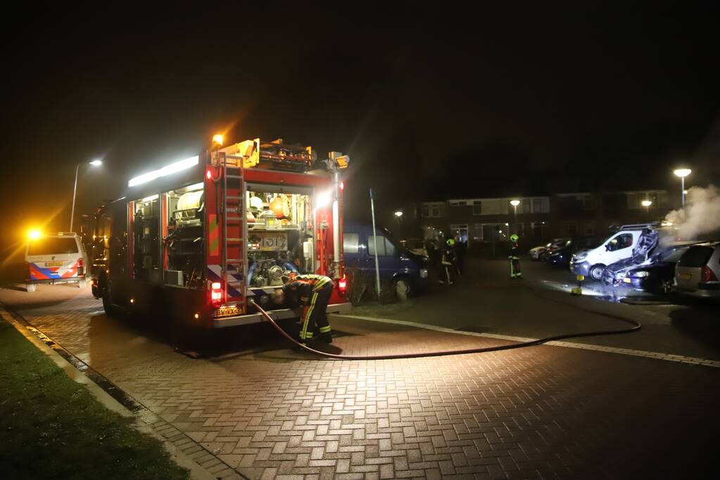 Volkswagen Golf gaat in vlammen op