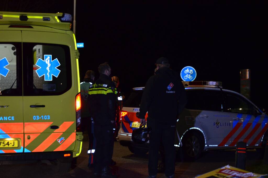 Ongeval tussen personenauto en maaltijdbezorger