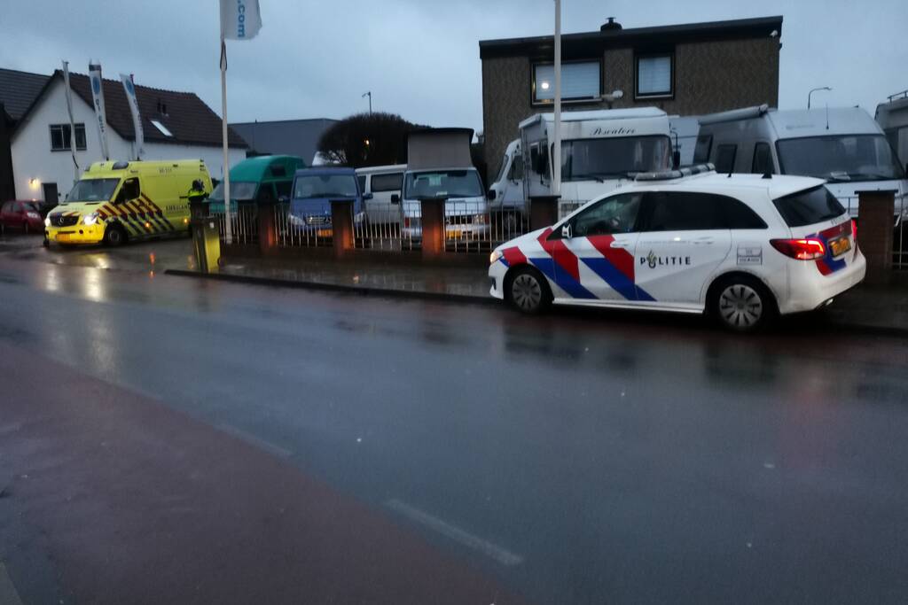 Fietser aangereden op rotonde