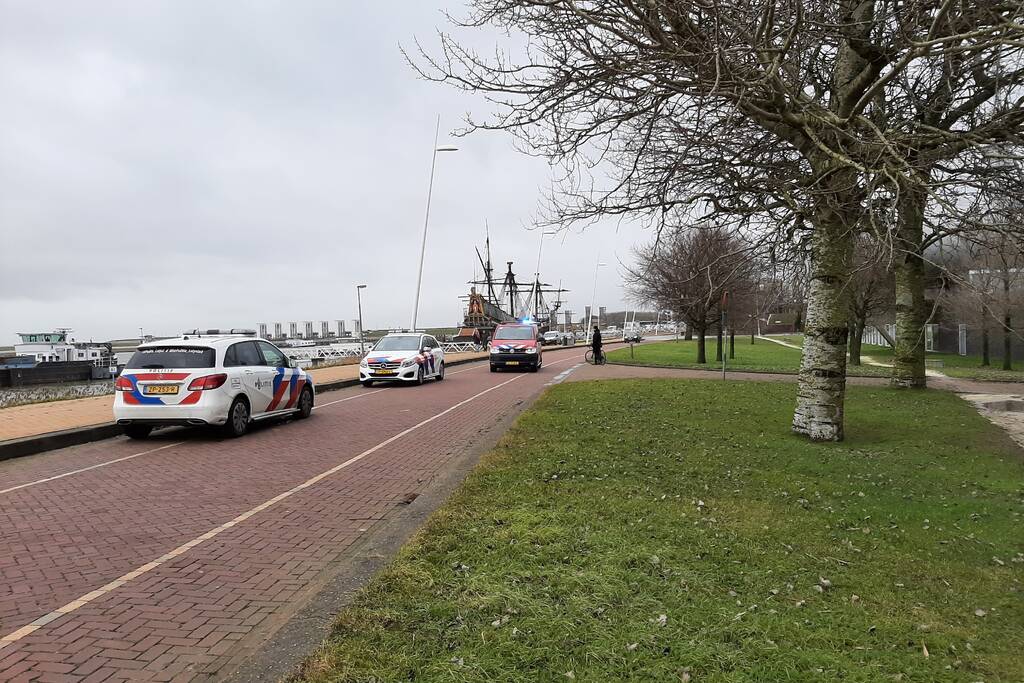 Brand op binnenvaartsschip