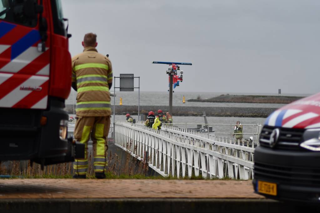 Brand op binnenvaartsschip