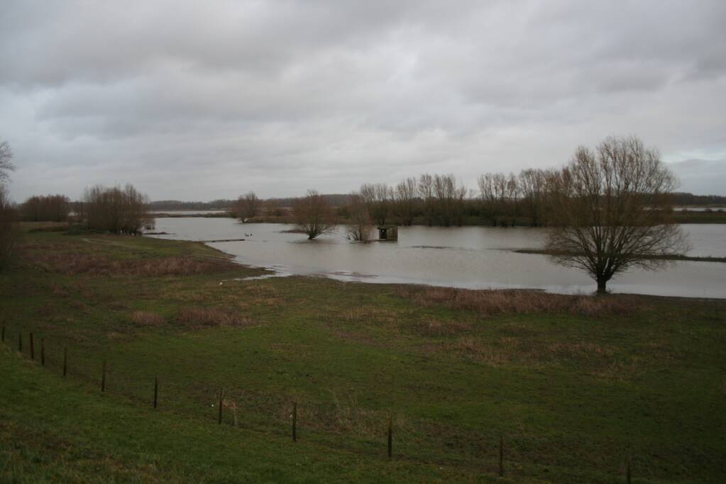 Water van De Waal staat flink hoog