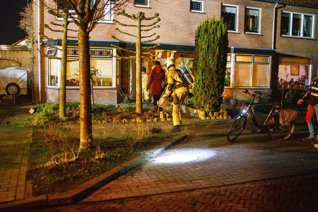 Veel bekijks bij schoorsteenbrand