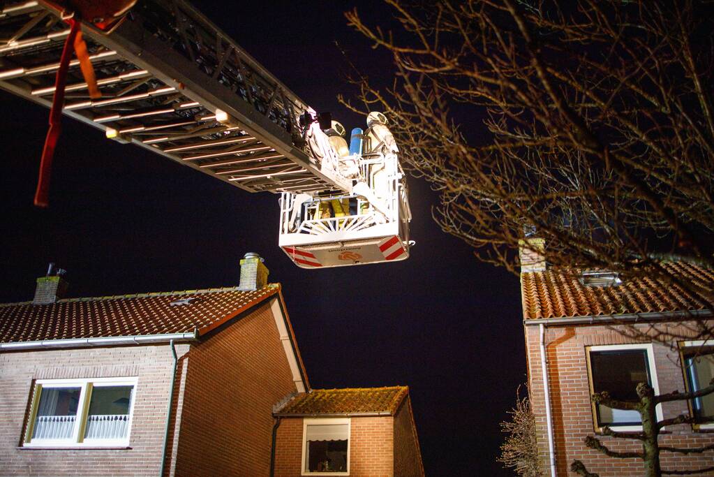 Veel bekijks bij schoorsteenbrand