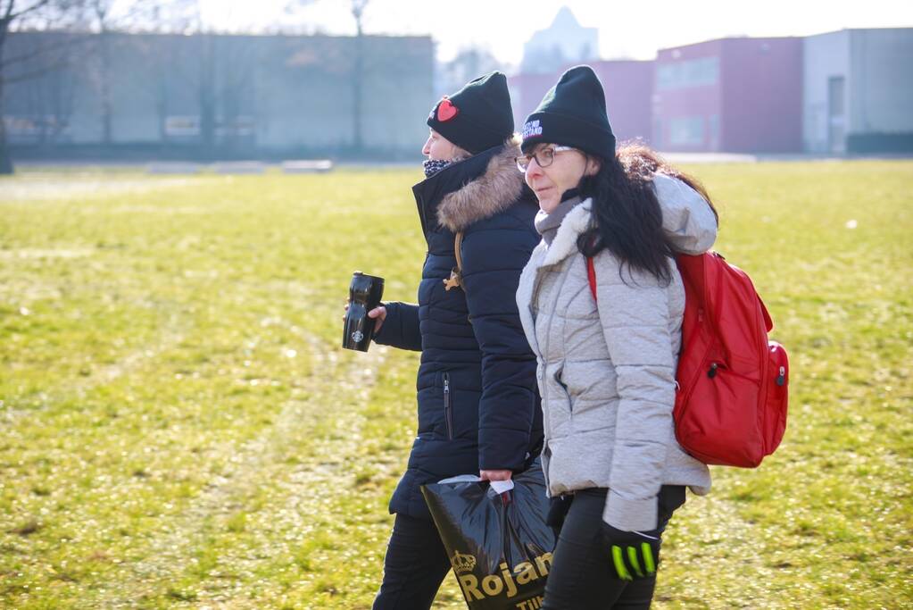 Grote politiemacht tijdens koffiedrinken' op Zwitsal Terrein