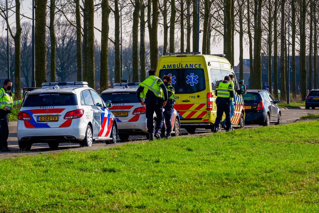 Gewonde bij ongeval tussen twee voertuigen