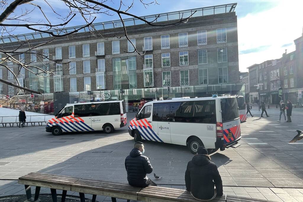 Forse politiemacht aanwezig in centrumgebied