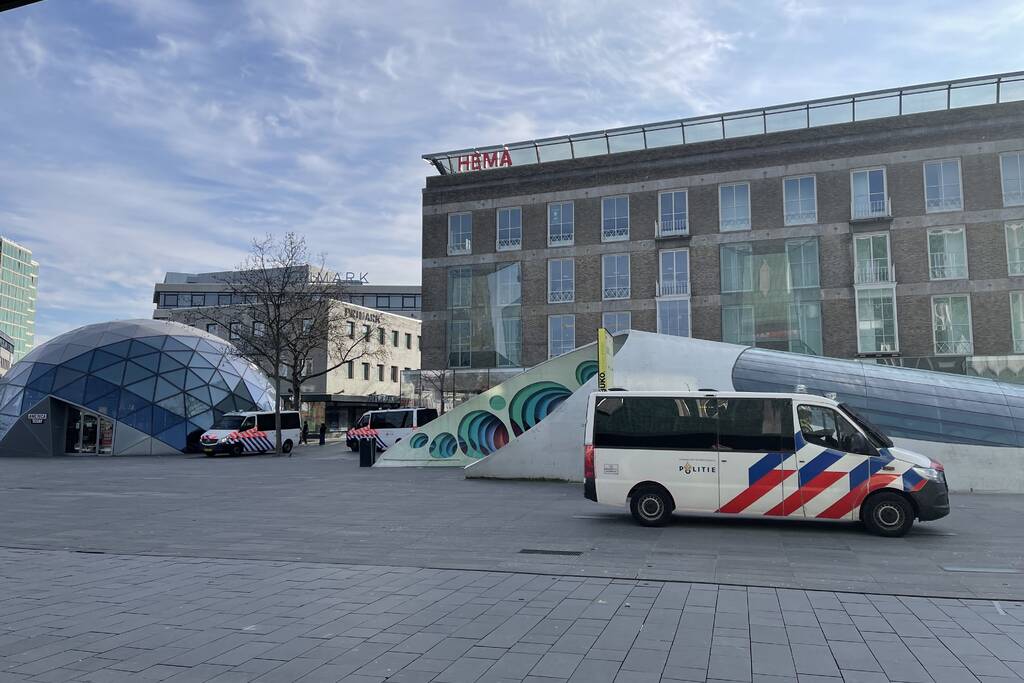 Forse politiemacht aanwezig in centrumgebied