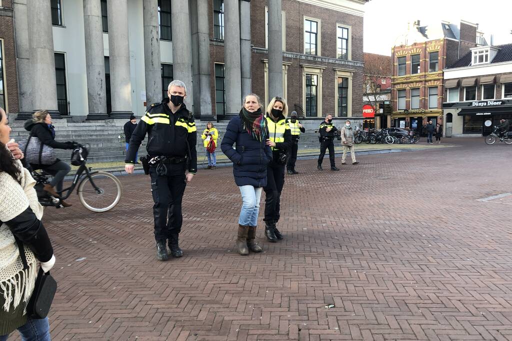 Aanhoudingen bij demonstratie