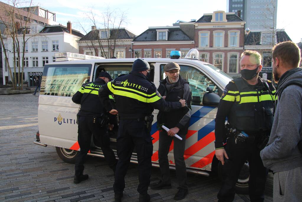 Aanhoudingen bij demonstratie