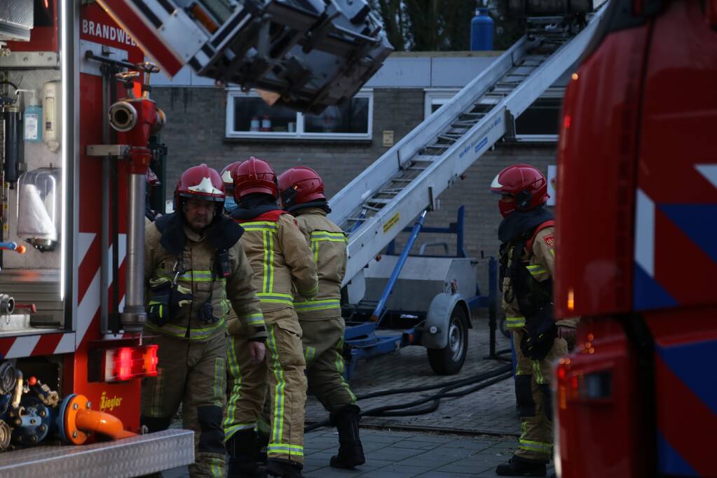Explosie op dak van school