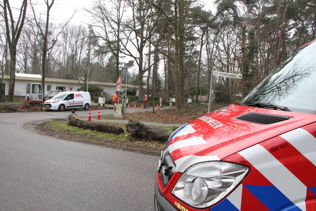 Gasleiding geraakt bij graafwerkzaamheden