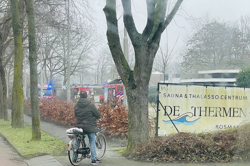 Uitslaande brand in sauna De Thermen