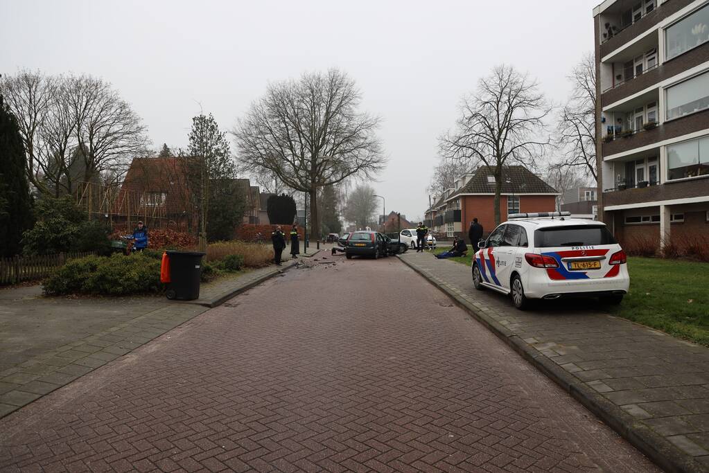 Meerdere voertuigen met elkaar in botsing