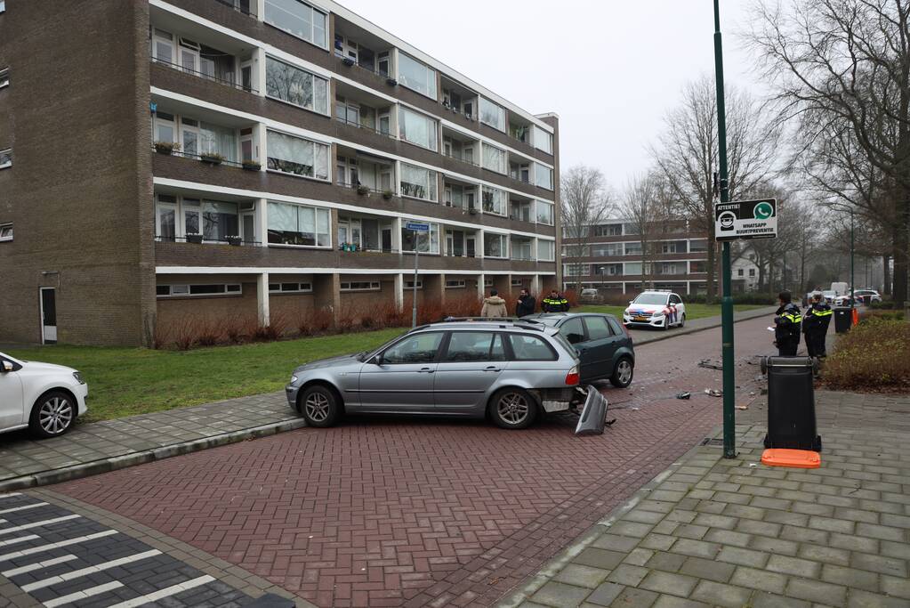 Meerdere voertuigen met elkaar in botsing