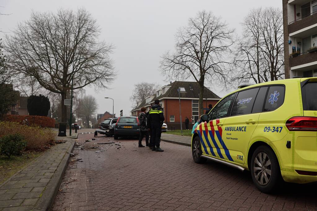 Meerdere voertuigen met elkaar in botsing