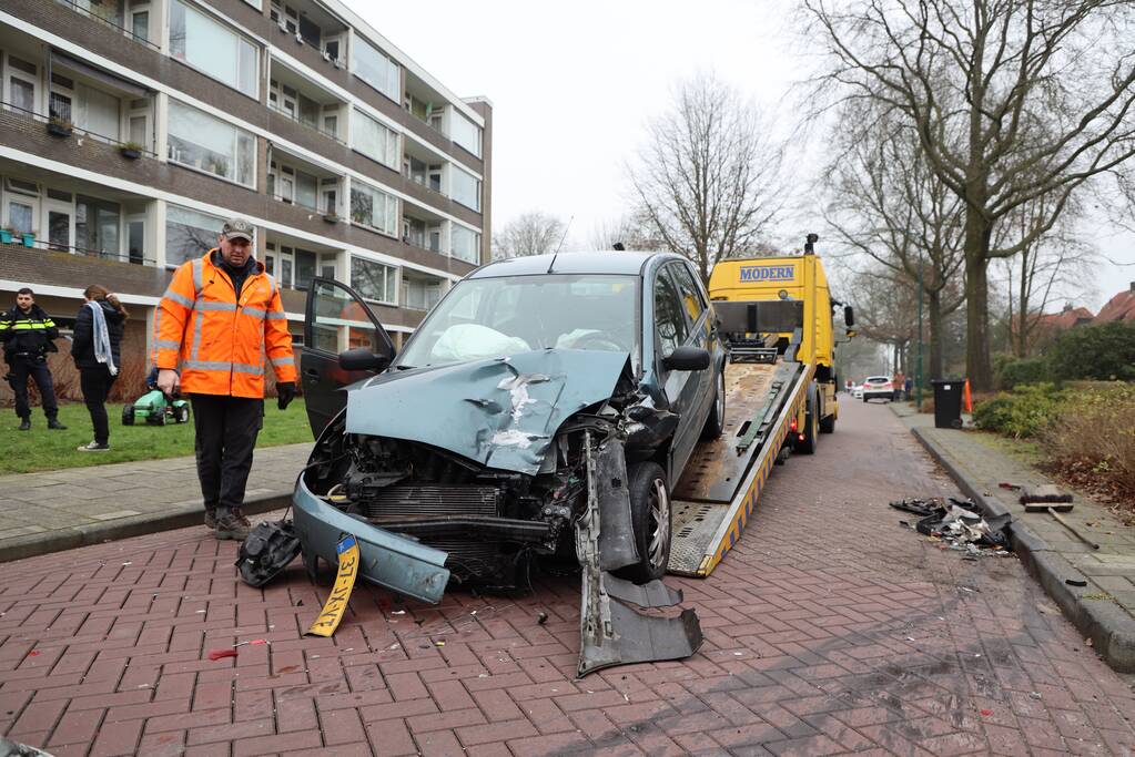 Meerdere voertuigen met elkaar in botsing