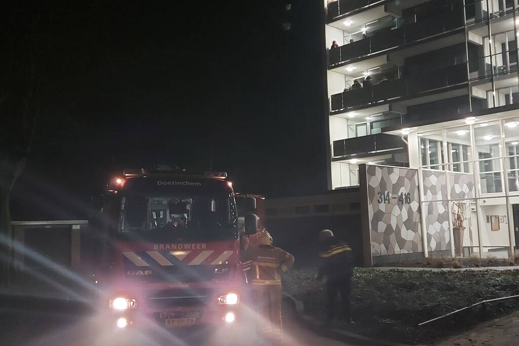 Veel rook bij vergeten pan op het vuur